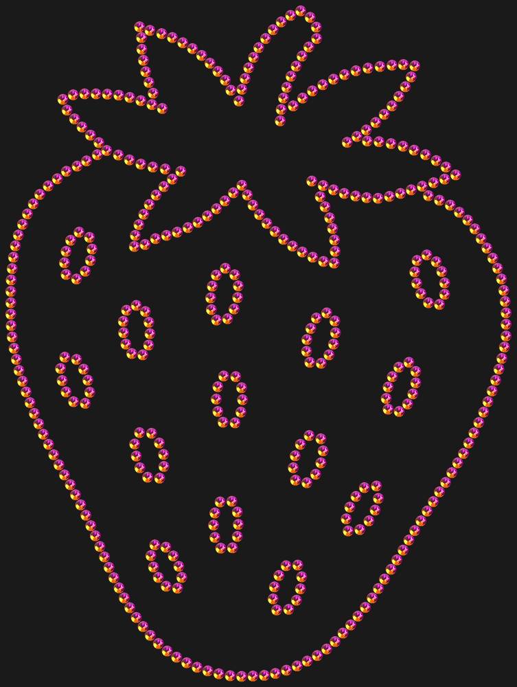 Трафарет Strawberry — RHT_STRAWBERRY2_SS10_RAINBOW