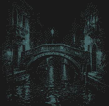 Рисунок из страз по номерам «Мост над рекой в ночном городе», где 5159 сверкающих алмазов искрятся, словно отражение звёзд в тёмных водах, перенося вас в мир романтики и тайны.