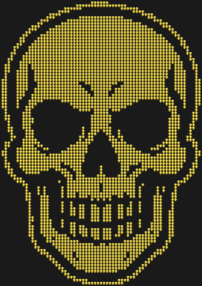 Трафарет Skull — RHT_SKULL1_SS10_GOLD