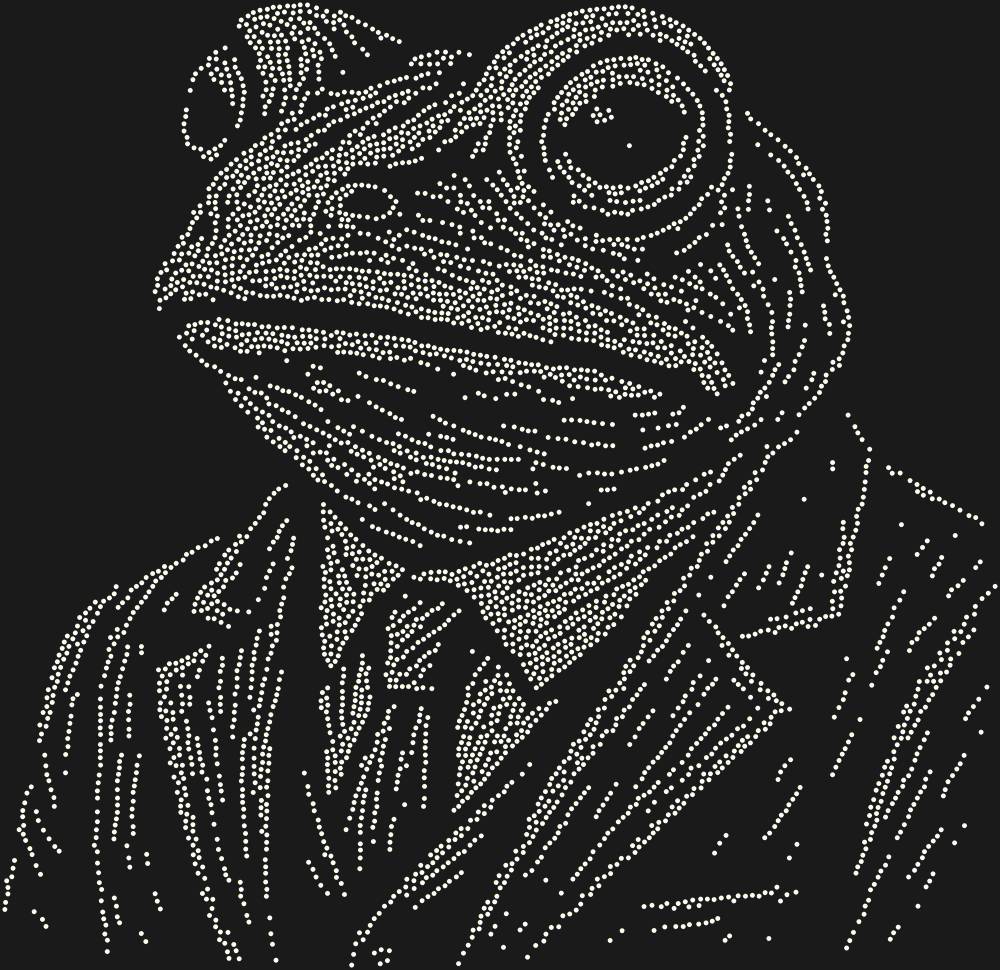 Трафарет Лягушка в костюме — RHT_FROG3_SS12_CRYSTAL_AB