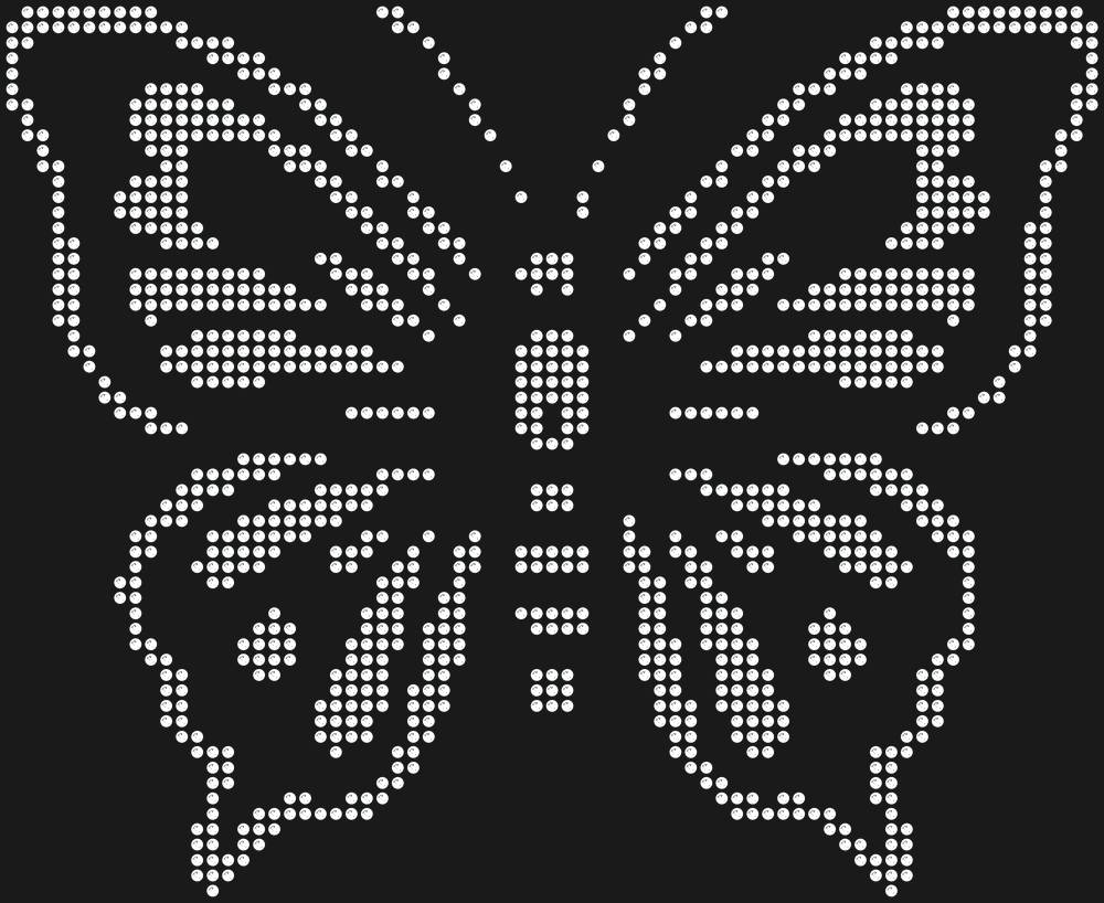 Трафарет Butterfly — RHT_BUTTERFLY2_SS20_CRYSTAL_CLEAR