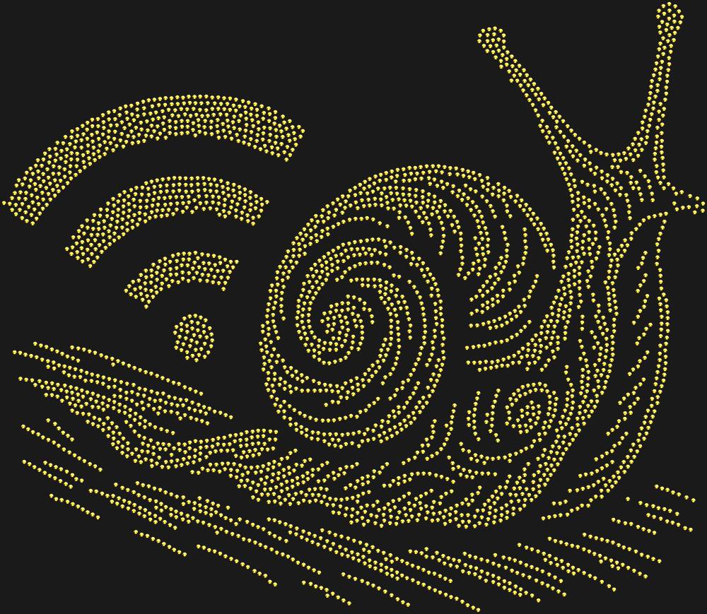 Трафарет Медленный интернет — RHT_SNAIL3_SS16_GOLD