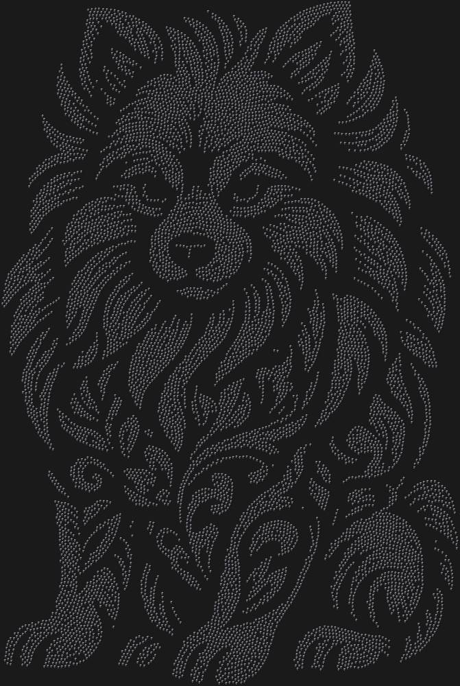 Трафарет Померанский шпиц — RHT_SPITZ1_SS20_JET_BLACK