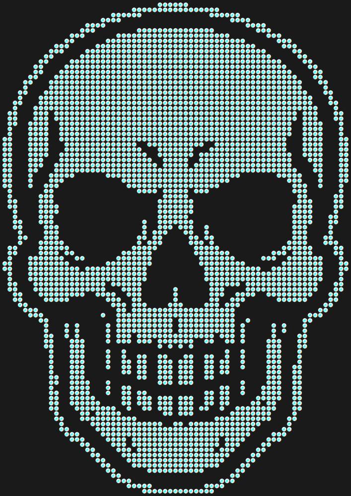 Трафарет Skull — RHT_SKULL1_SS6_CRYSTAL_AB_DMC