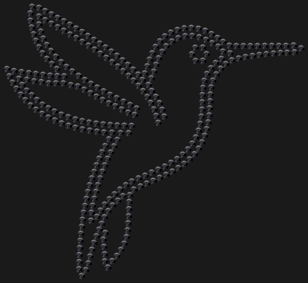 Трафарет Hummingbird — RHT_HUMMINGBIRD1_SS10_JET_BLACK