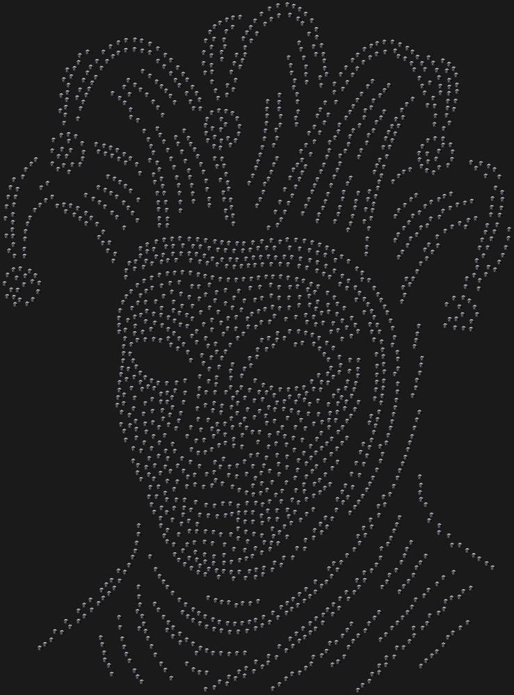Трафарет Venetian Carnival mask — RHT_VENETIANCARNIVAL1_SS16_JET_BLACK
