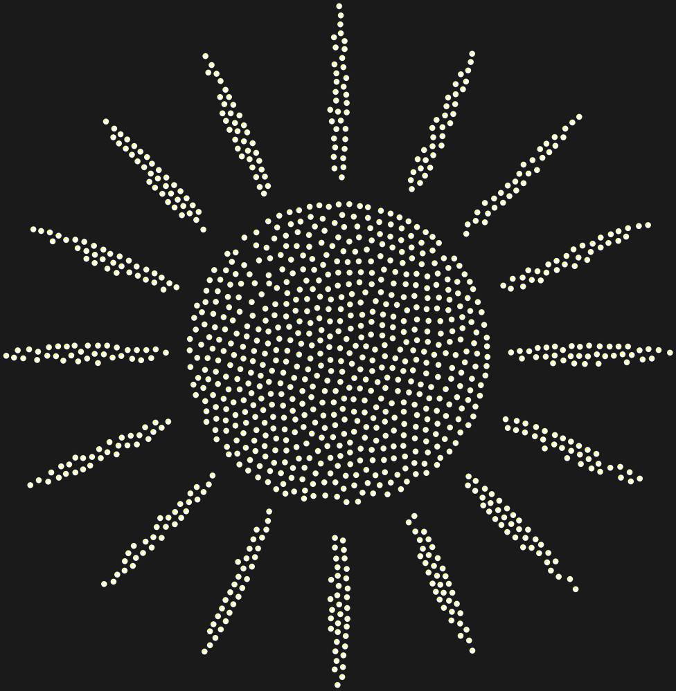 Трафарет Sun with rays — RHT_SUN1_SS6_CRYSTAL_AB