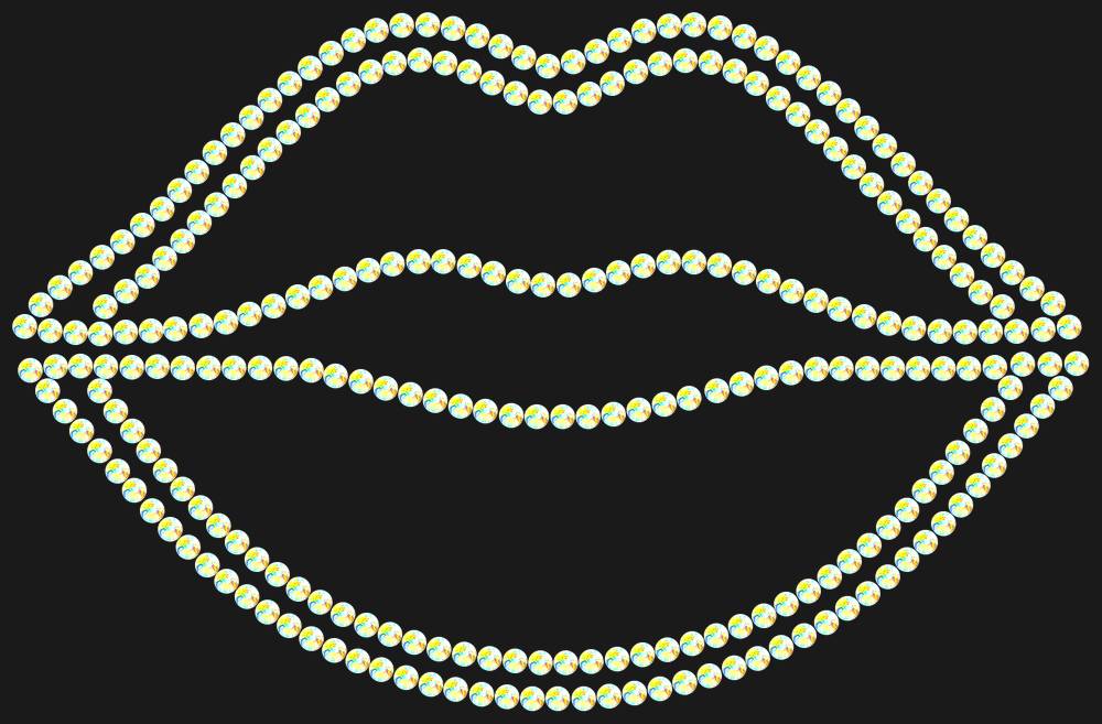 Трафарет Lips — RHT_LIPS1_SS12_CRYSTAL_AB