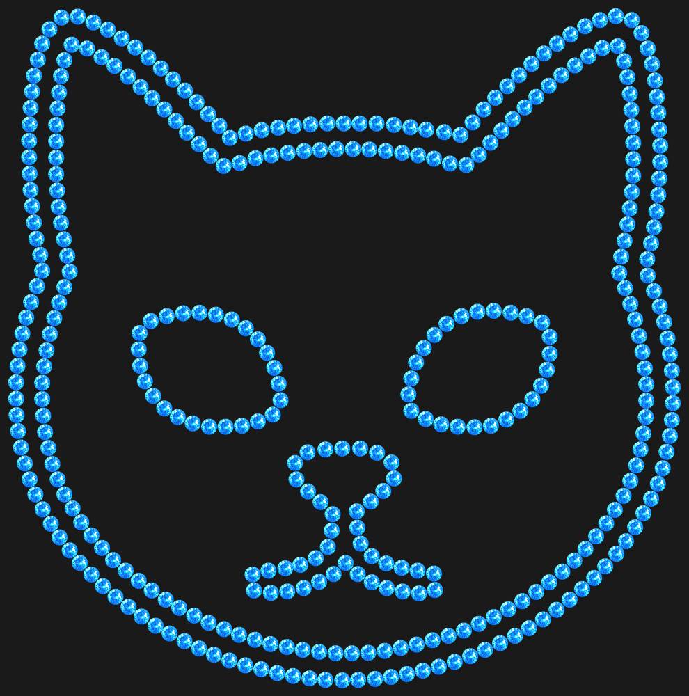 Трафарет Cat — RHT_CAT1_SS10_LT_SAPPHIRE