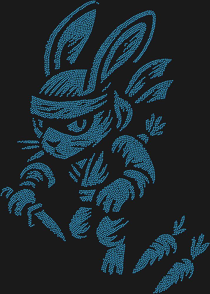 Трафарет Ninja bunny — RHT_RABBITNINJA1_SS12_SAPPHIRE