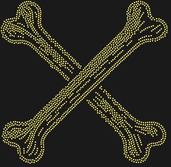 Трафарет из страз «Кости на пиратский флаг» — это дерзкий вызов, сияющий 1683 стразами, что заставит сердце биться в такт ветру свободы.