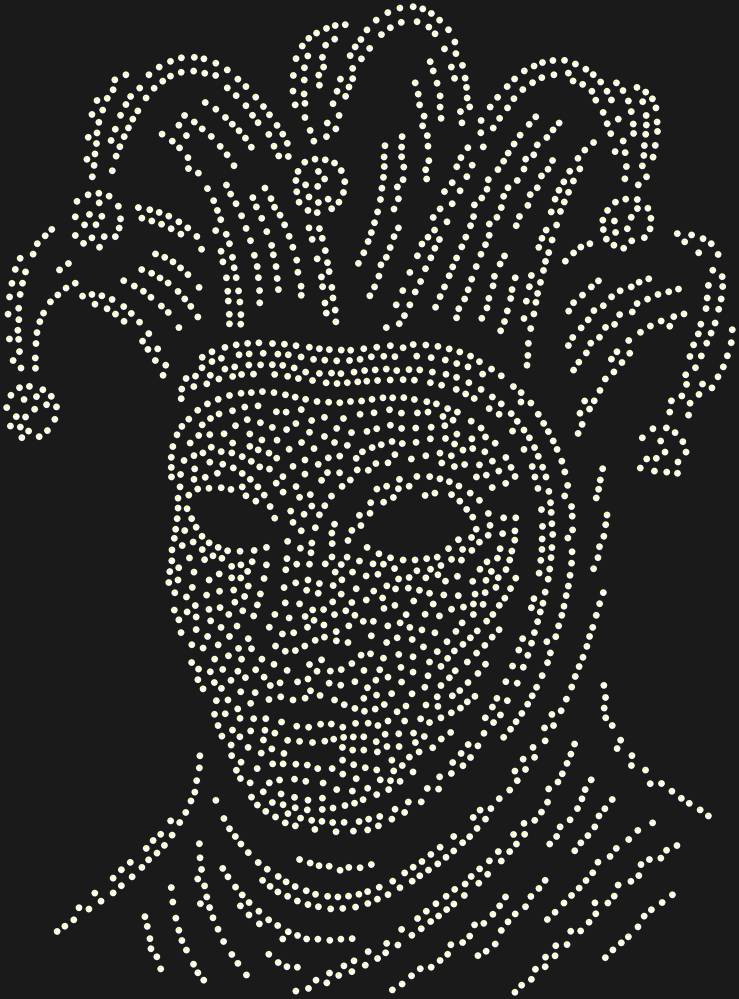Трафарет Venetian Carnival mask — RHT_VENETIANCARNIVAL1_SS12_CRYSTAL_AB