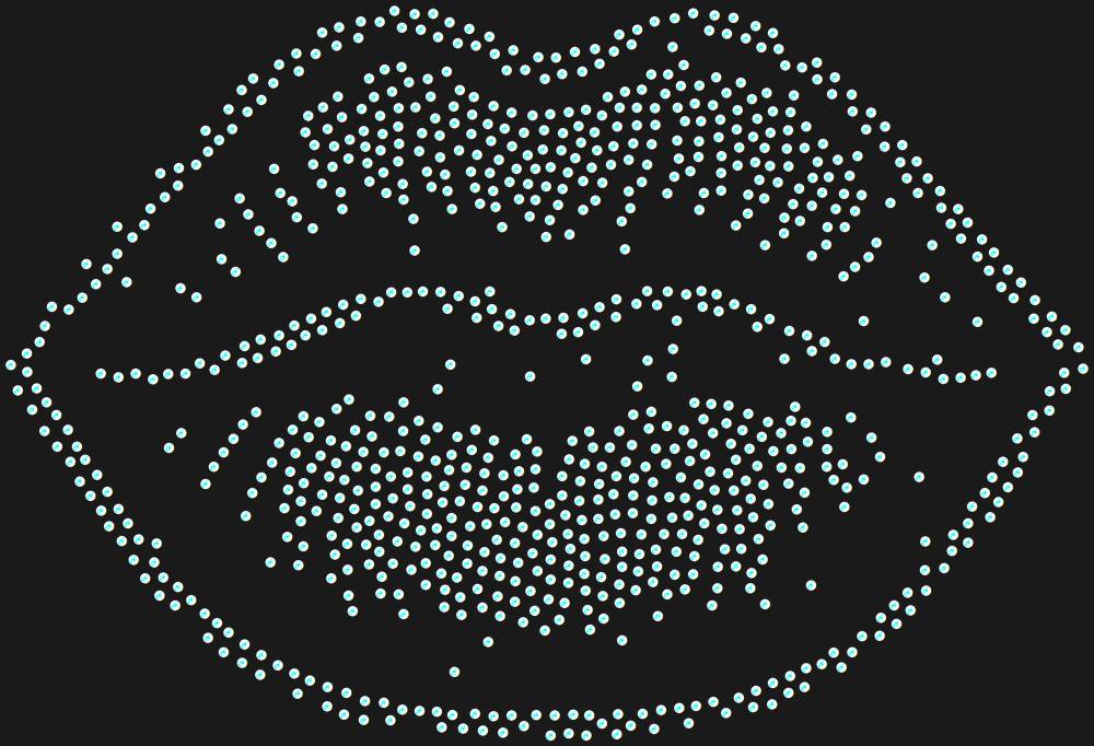 Трафарет Lips — RHT_LIPS2_SS6_CRYSTAL_AB_DMC