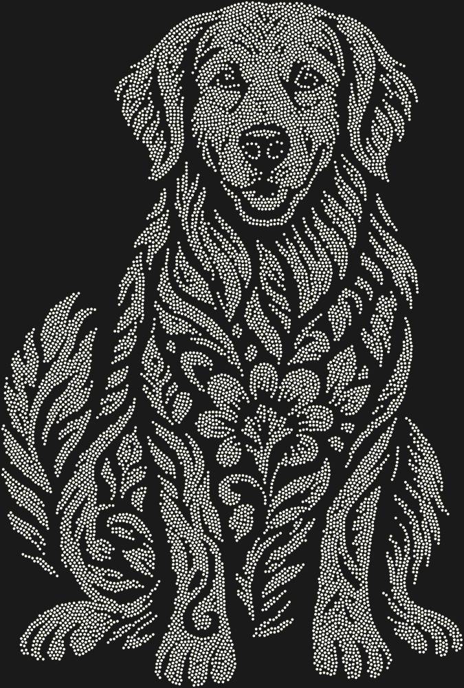 Трафарет Золотистый ретривер — RHT_GOLDENRETRIEVER1_SS12_CRYSTAL_AB