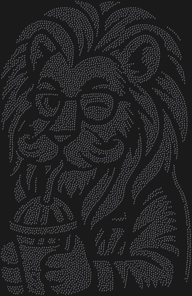 Трафарет Лев-хипстер — RHT_LIONHIPSTER1_SS12_JET_BLACK