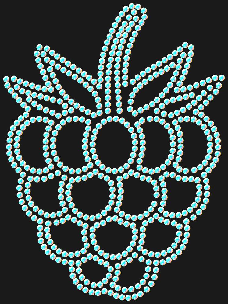 Трафарет Raspberry — RHT_RASPBERRY1_SS10_CRYSTAL_AB_DMC