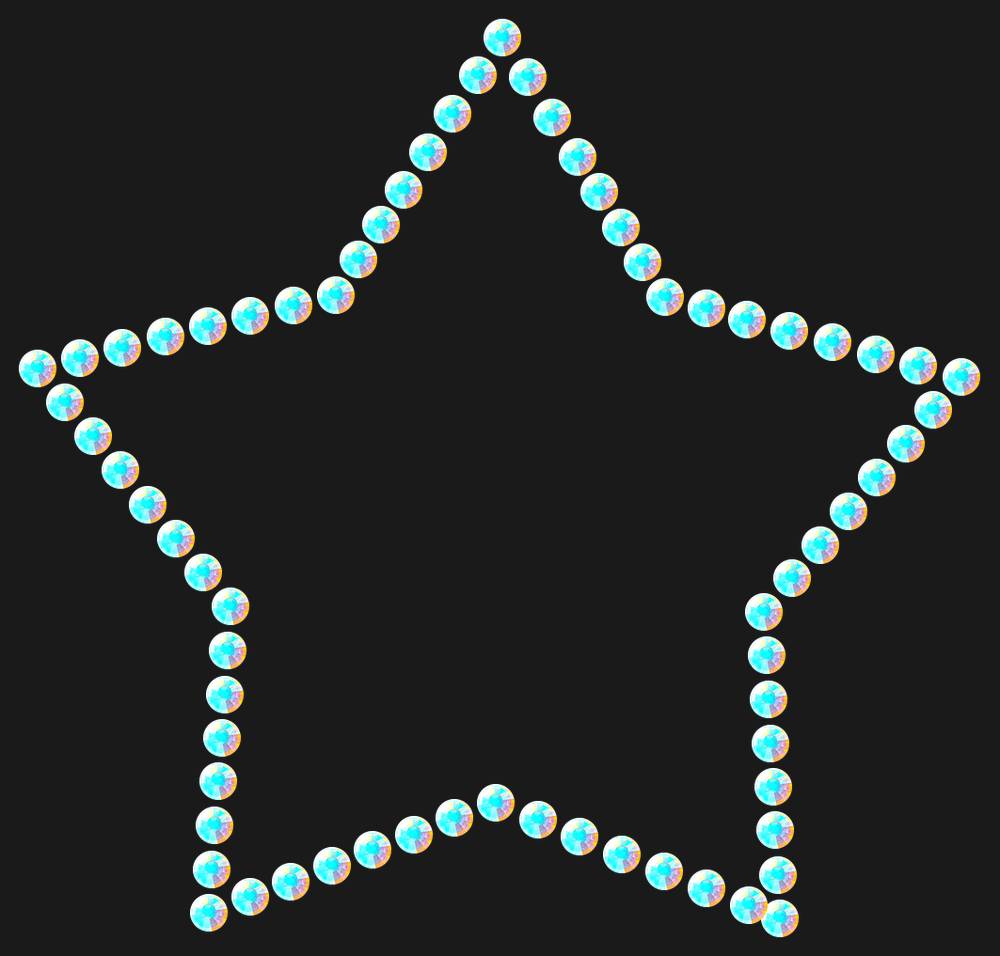 Трафарет Star contour — RHT_STAR1_SS12_CRYSTAL_AB_DMC