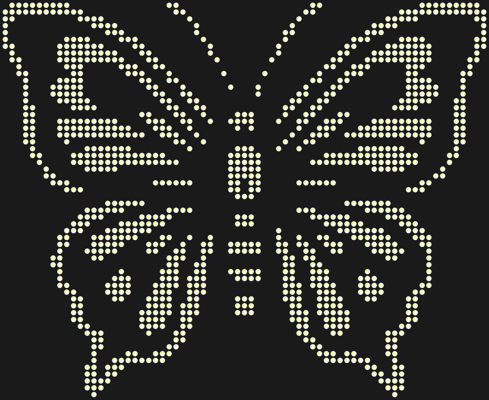 Трафарет Butterfly — RHT_BUTTERFLY2_SS12_CRYSTAL_AB