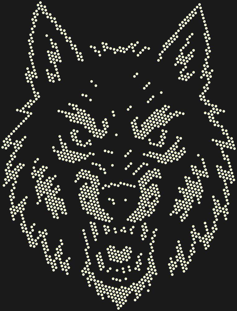 Трафарет Wolf — RHT_WOLF1_SS10_CRYSTAL_AB