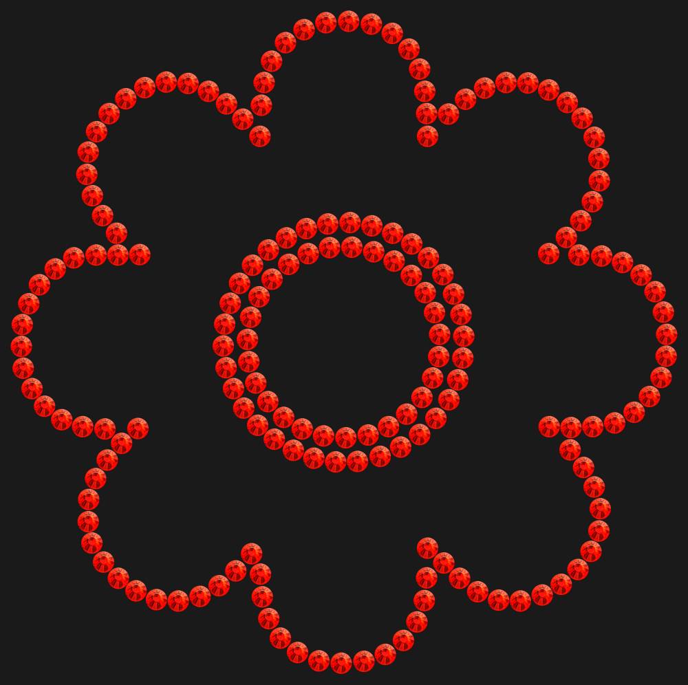 Трафарет Flower — RHT_FLOWER1_SS16_LT_SIAM