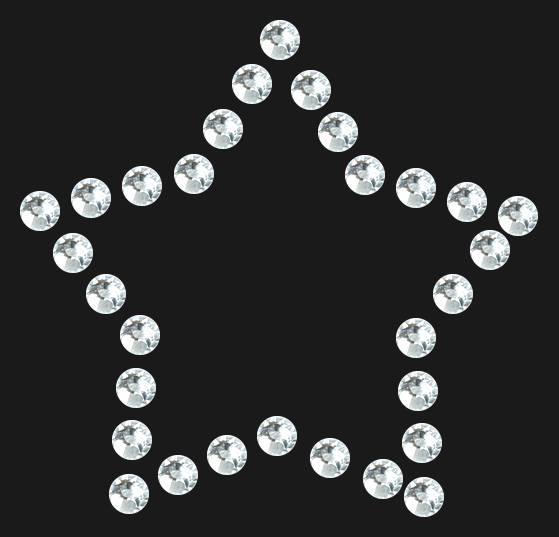 Трафарет Mini star contour — RHT_STAR4_SS12_CRYSTAL_CLEAR