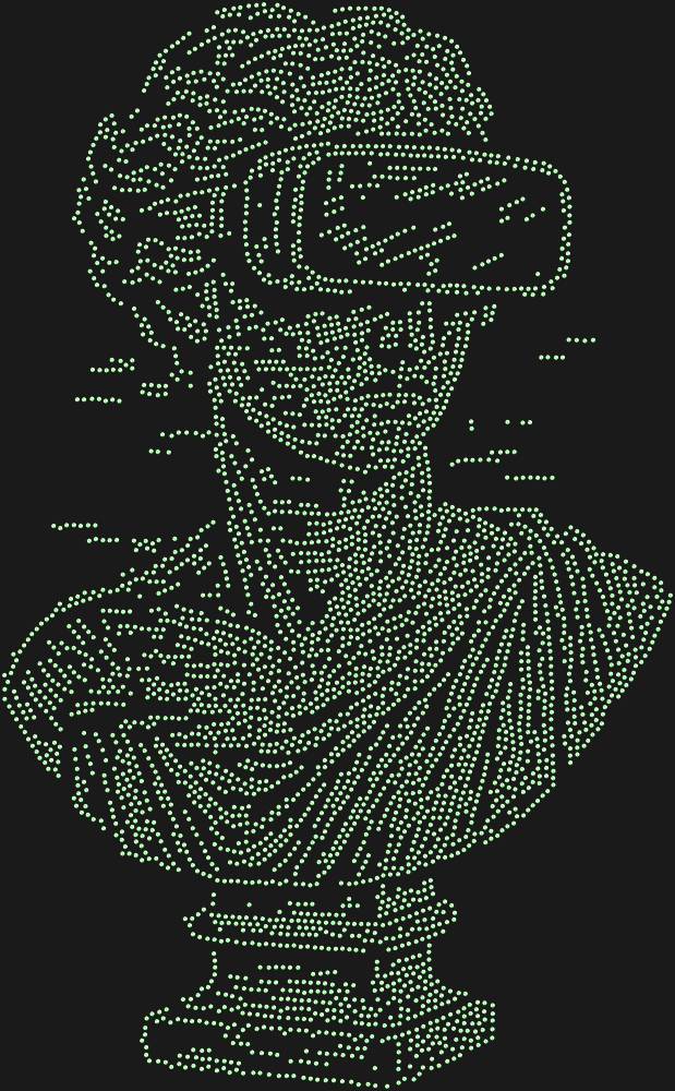 Трафарет Заглюченный Бюст — RHT_GLAZEDBUST1_SS16_LT_PERIDOT