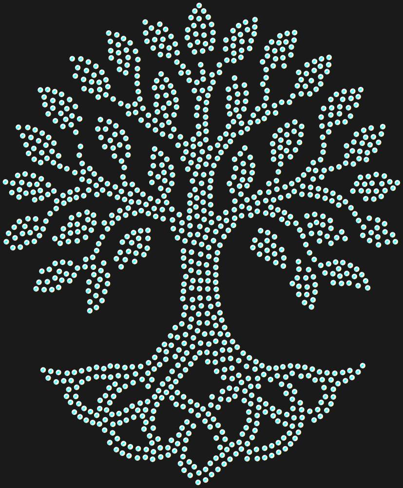 Трафарет Tree of Life — RHT_TREEOFLIFE1_SS16_CRYSTAL_AB_DMC