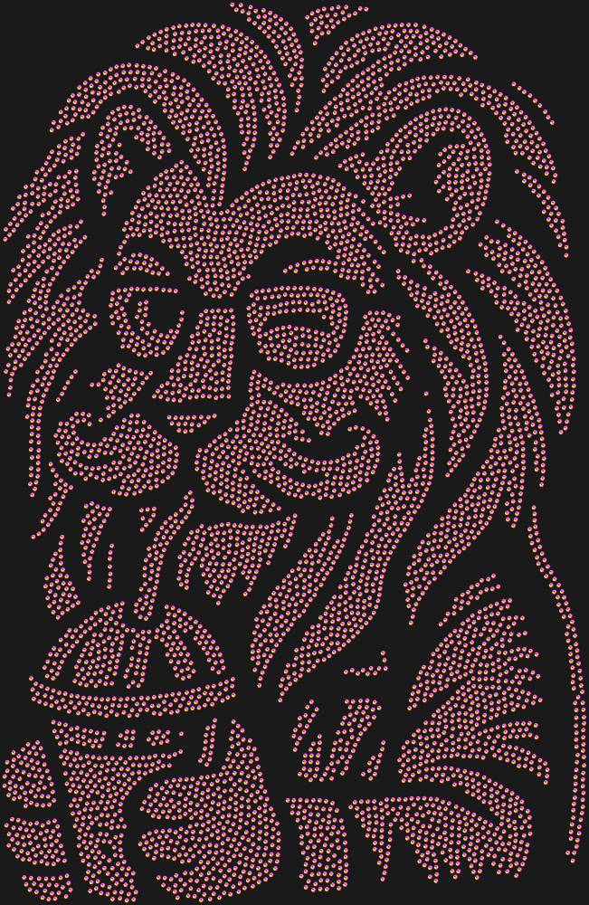 Трафарет Hipster lion — RHT_LIONHIPSTER1_SS8_RAINBOW