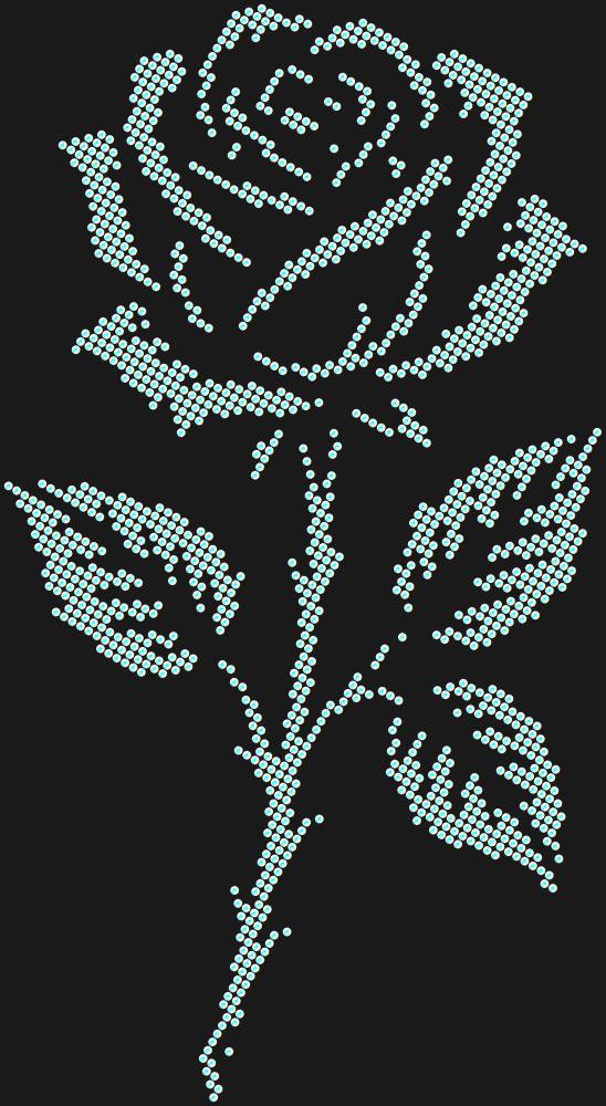 Трафарет Gothic Rose — RHT_ROSE2_SS12_CRYSTAL_AB_DMC