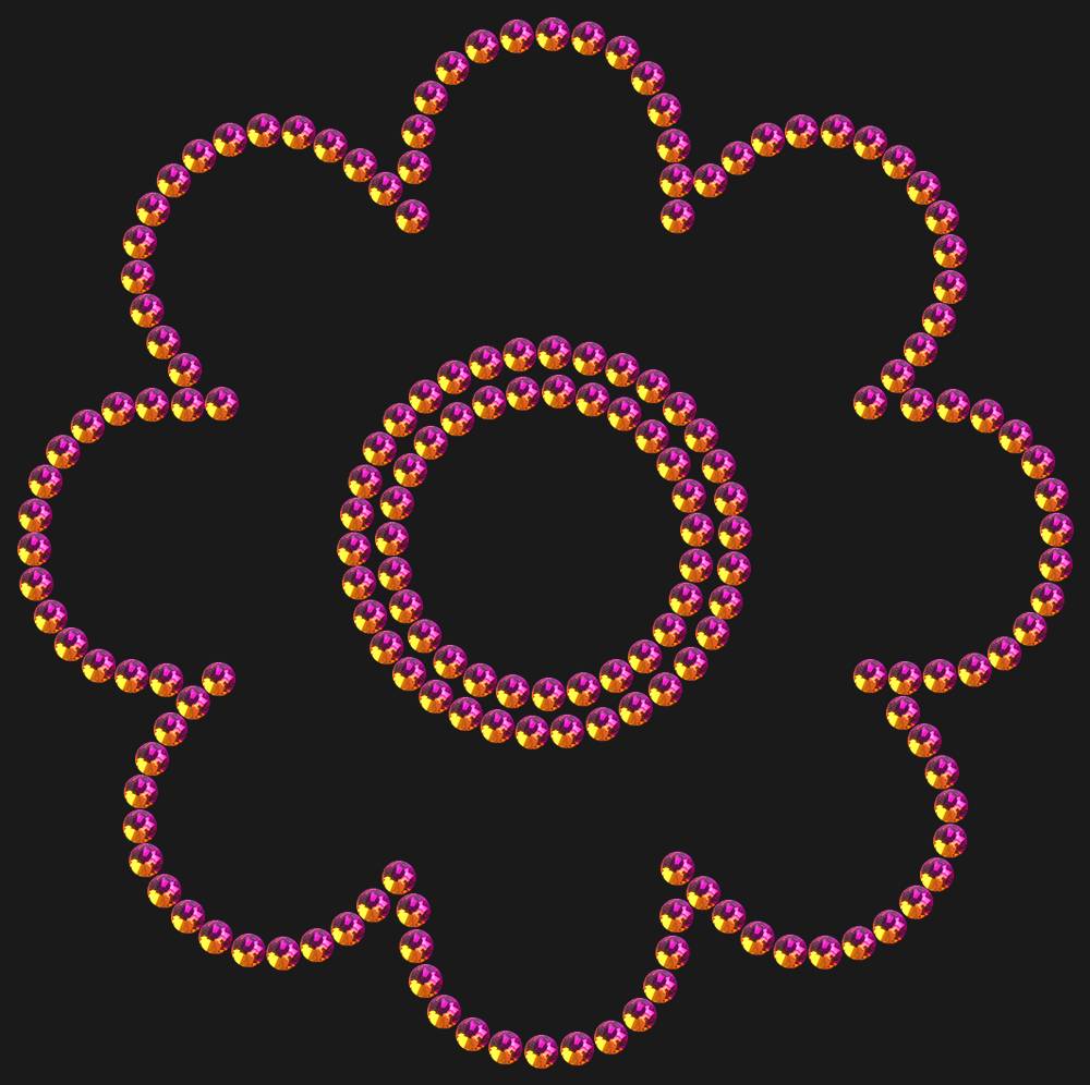 Трафарет Flower — RHT_FLOWER1_SS10_RAINBOW