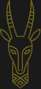 Рисунок из страз по номерам «Маска Антилопа племени Бамана» с 3987 сверкающими искрами, оживляет древний дух Мали, заманивая взгляд в мир загадок и племенной магии.