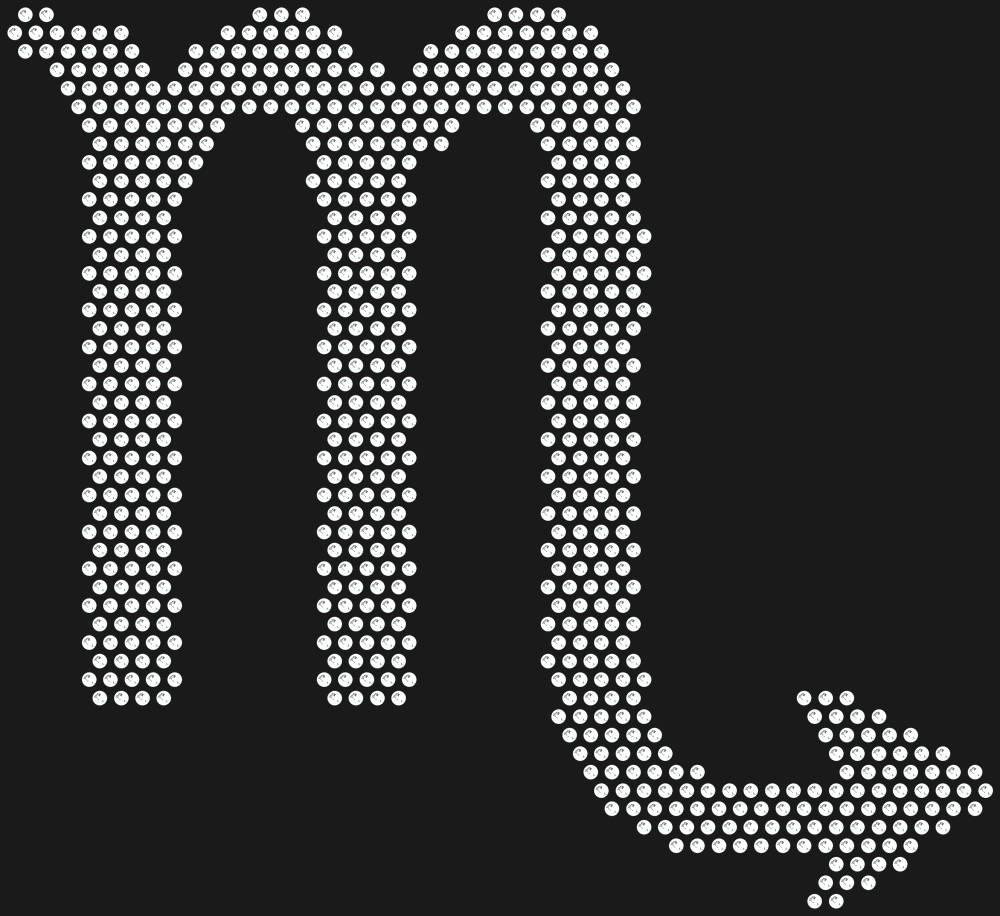 Трафарет Scorpio zodiac sign — RHT_ZODIACSCORPIO1_SS10_CRYSTAL_CLEAR