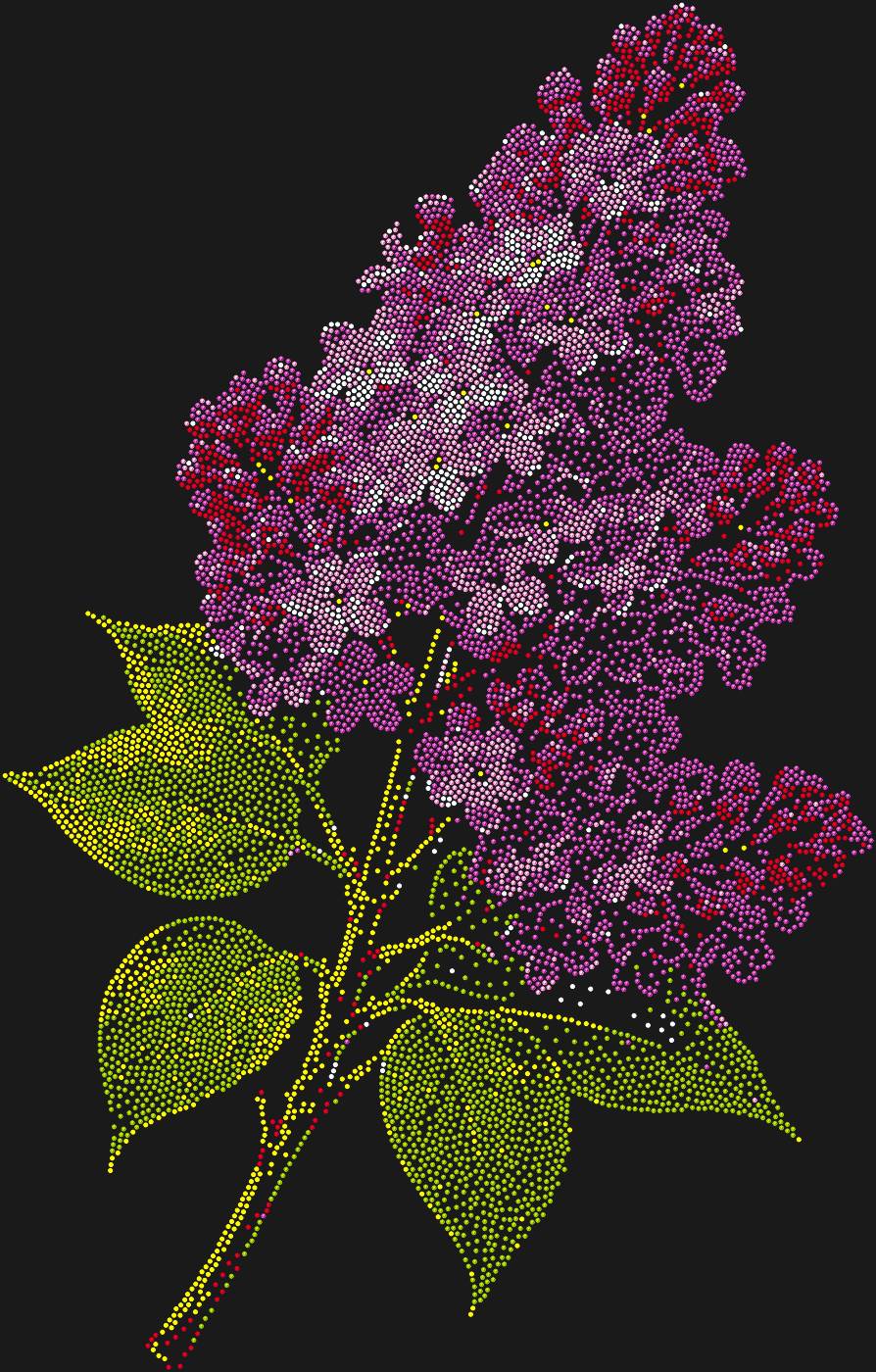 Трафарет Веточка сирени — LILACBRANCH1