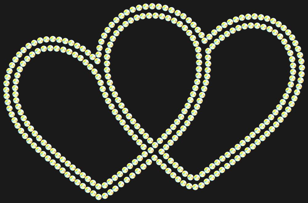 Трафарет Hearts — RHT_HEARTS1_SS10_CRYSTAL_AB