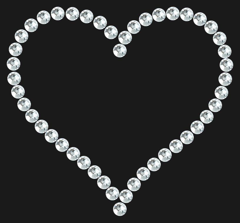 Трафарет Contoured heart — RHT_HEART6_SS16_CRYSTAL_CLEAR