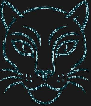 Рисунок из страз «Маска Пантера племени Луба, Конго», сверкающий 2362 искрами, оживляет загадочную грацию дикой природы, шепча тайны древних обрядов.