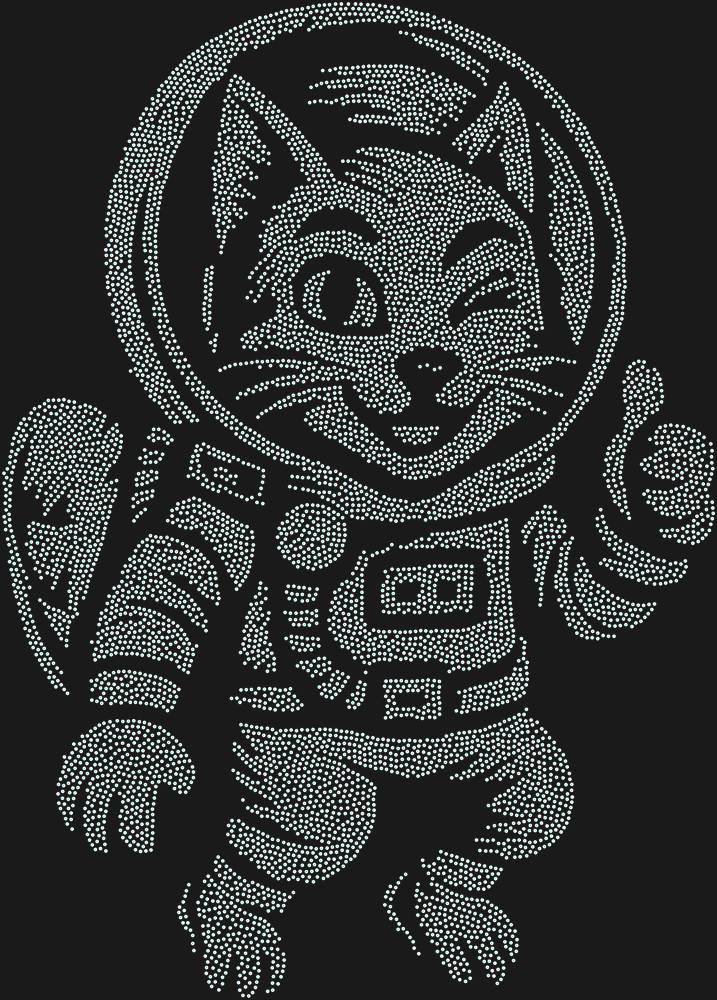 Трафарет A cat in space — RHT_CATSPACE1_SS3_CRYSTAL_AB_DMC