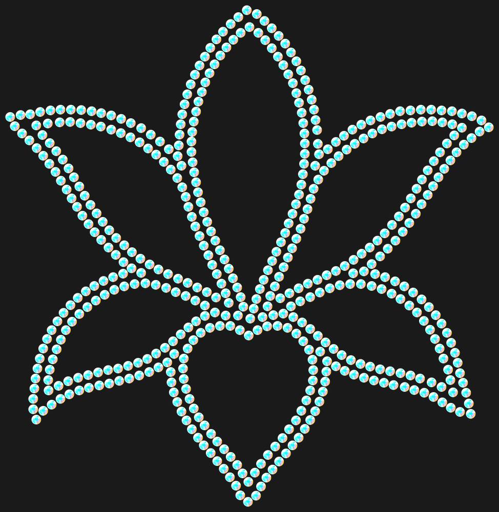 Трафарет Lily — RHT_LILY1_SS6_CRYSTAL_AB_DMC