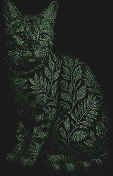 Рисунок из страз по номерам «Бенгальская кошка»: в каждом из 8637 бриллиантовых искорок замерла грация дикой природы, готовая вспыхнуть на вашем холсте.