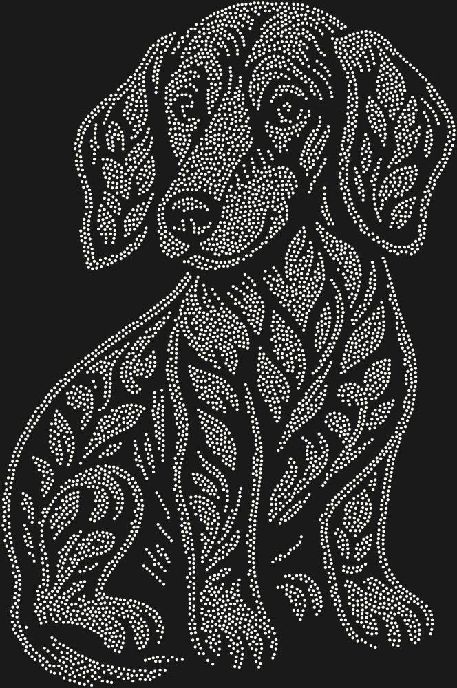 Трафарет Щенок таксы — RHT_DACHSHUNDPUPPY1_SS10_CRYSTAL_AB