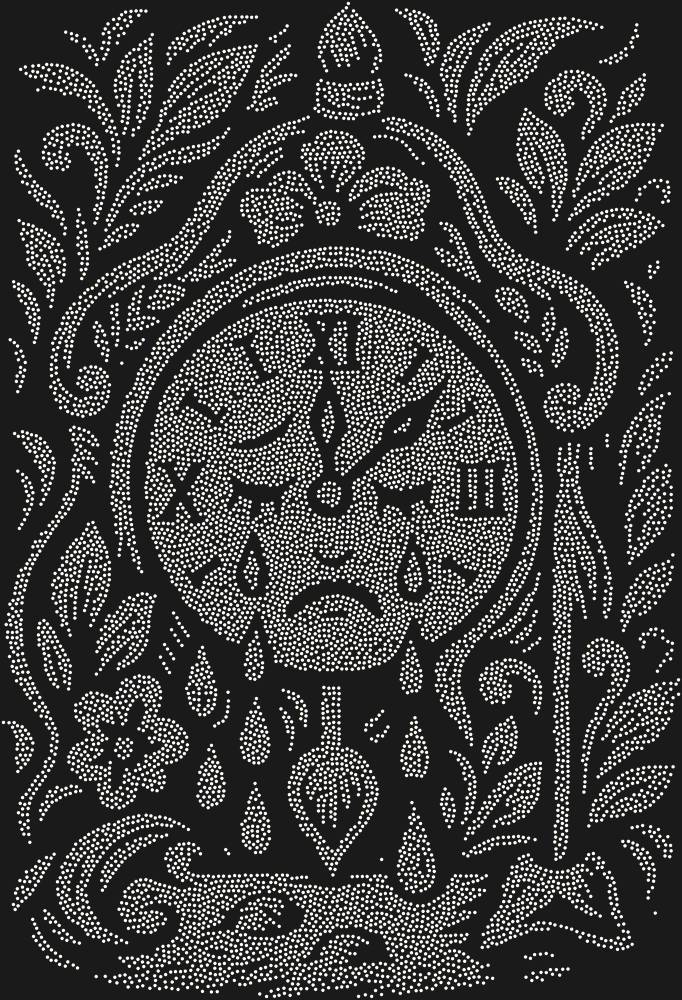 Трафарет The clock that could cry — RHT_CRYINGCLOCK1_SS20_CRYSTAL_AB