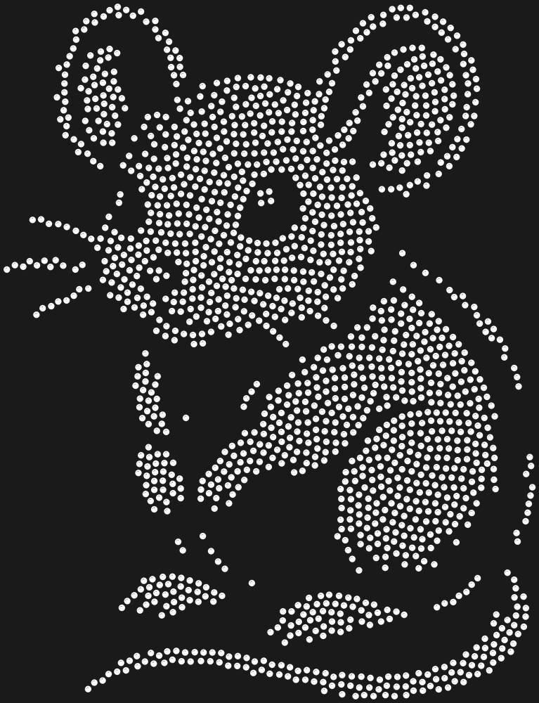Трафарет Mouse — RHT_MOUSE1_SS6_CRYSTAL_CLEAR