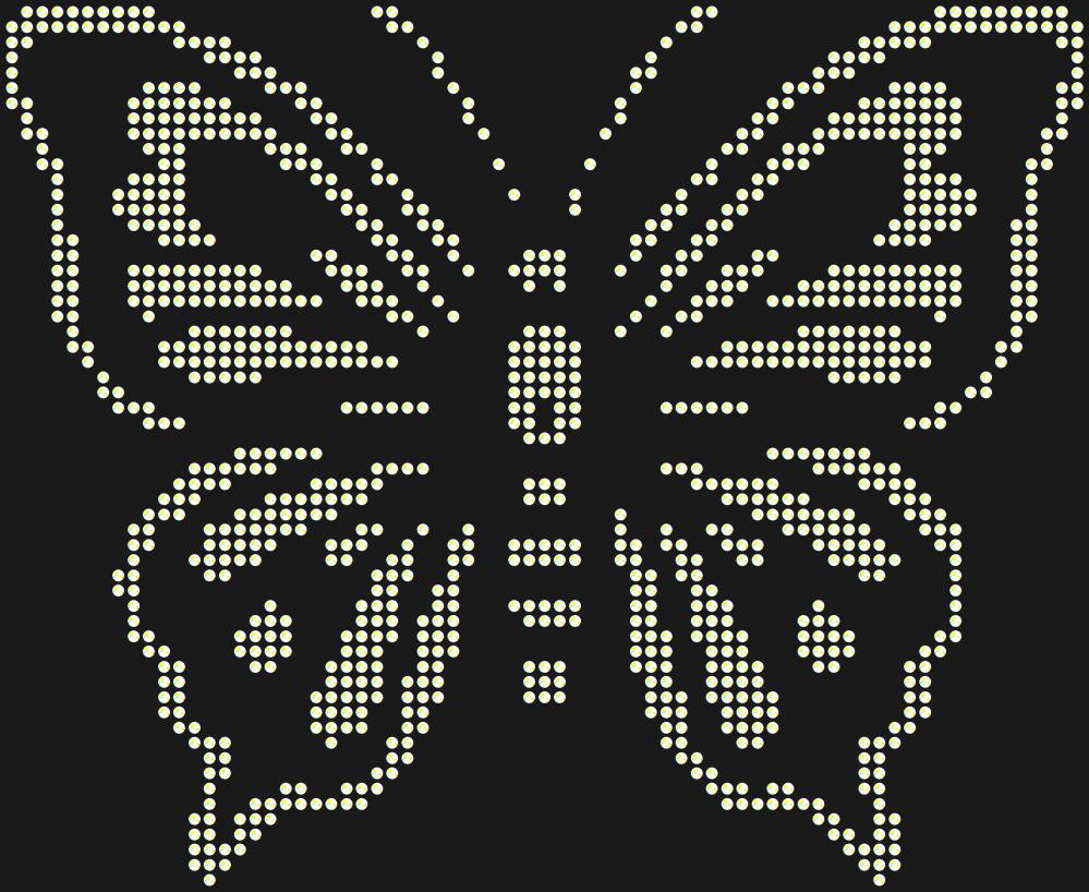 Трафарет Butterfly — RHT_BUTTERFLY2_SS10_CRYSTAL_AB