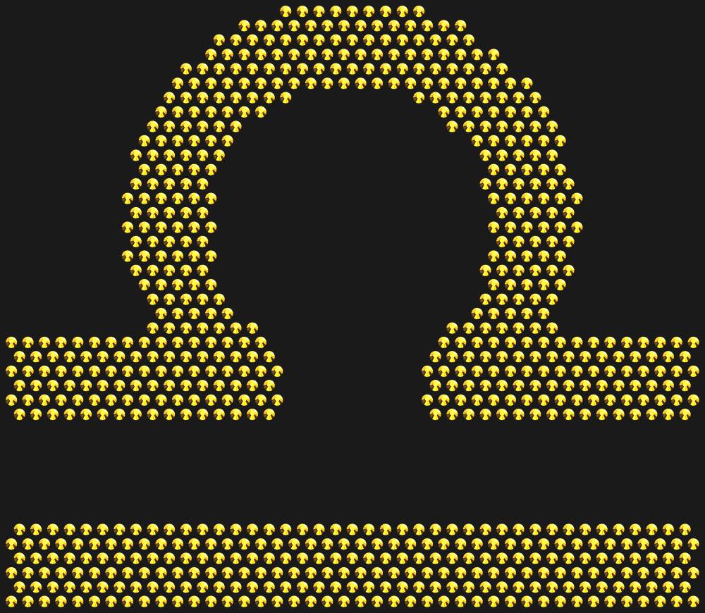 Трафарет Libra zodiac sign — RHT_ZODIACLIBRA1_SS16_GOLD