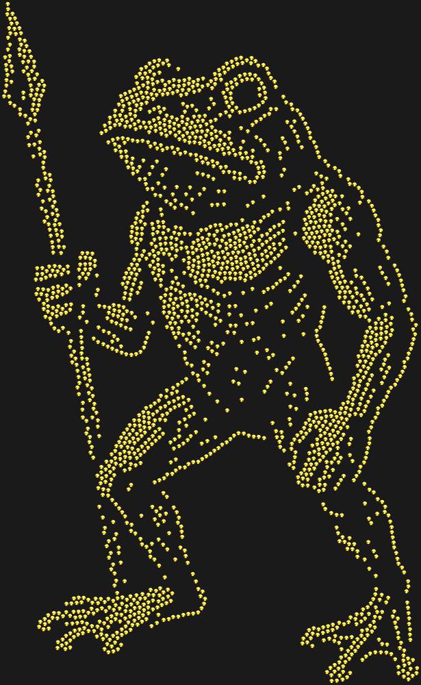 Трафарет Лягуха с копьем — RHT_FROG2_SS16_GOLD