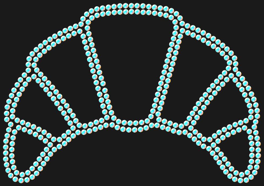 Трафарет Сroissant — RHT_CROISSANT1_SS6_CRYSTAL_AB_DMC