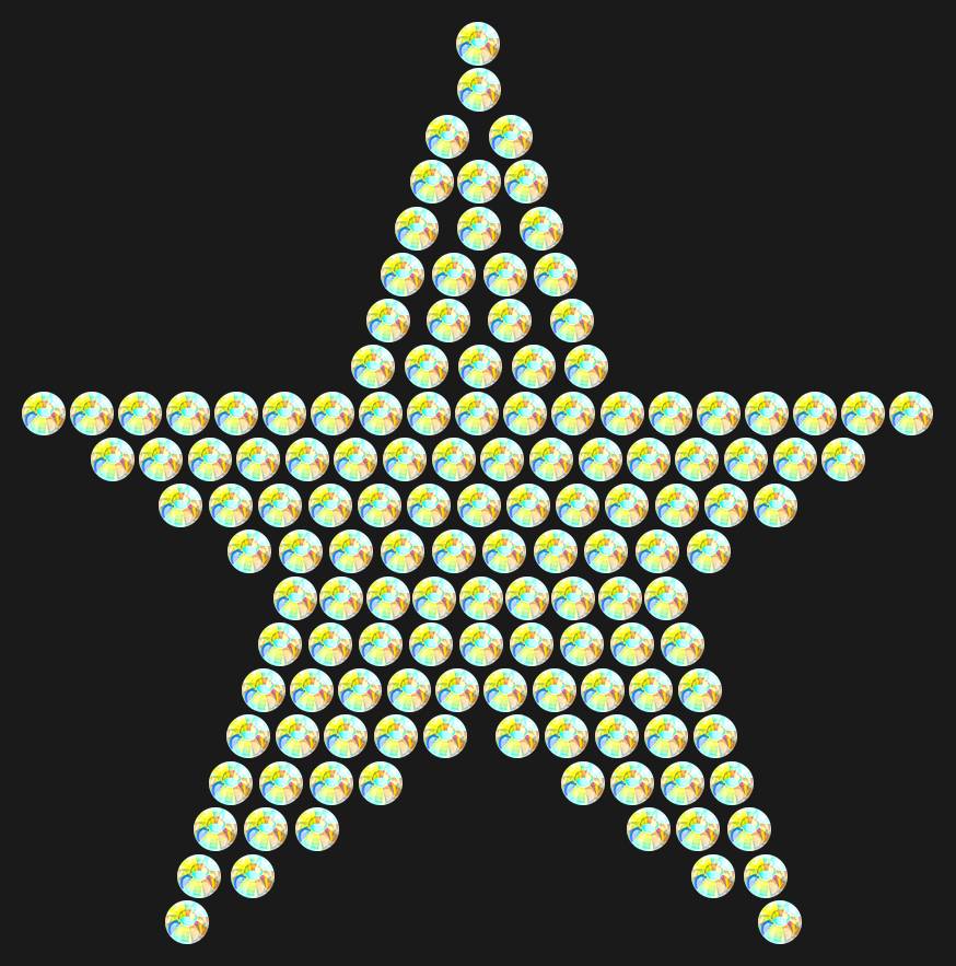 Трафарет Mini Star Classic — RHT_STAR3_SS12_CRYSTAL_AB