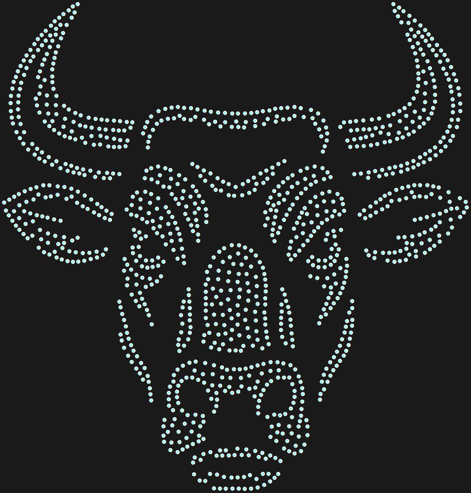Трафарет Bull — RHT_BULL1_SS16_CRYSTAL_AB_DMC