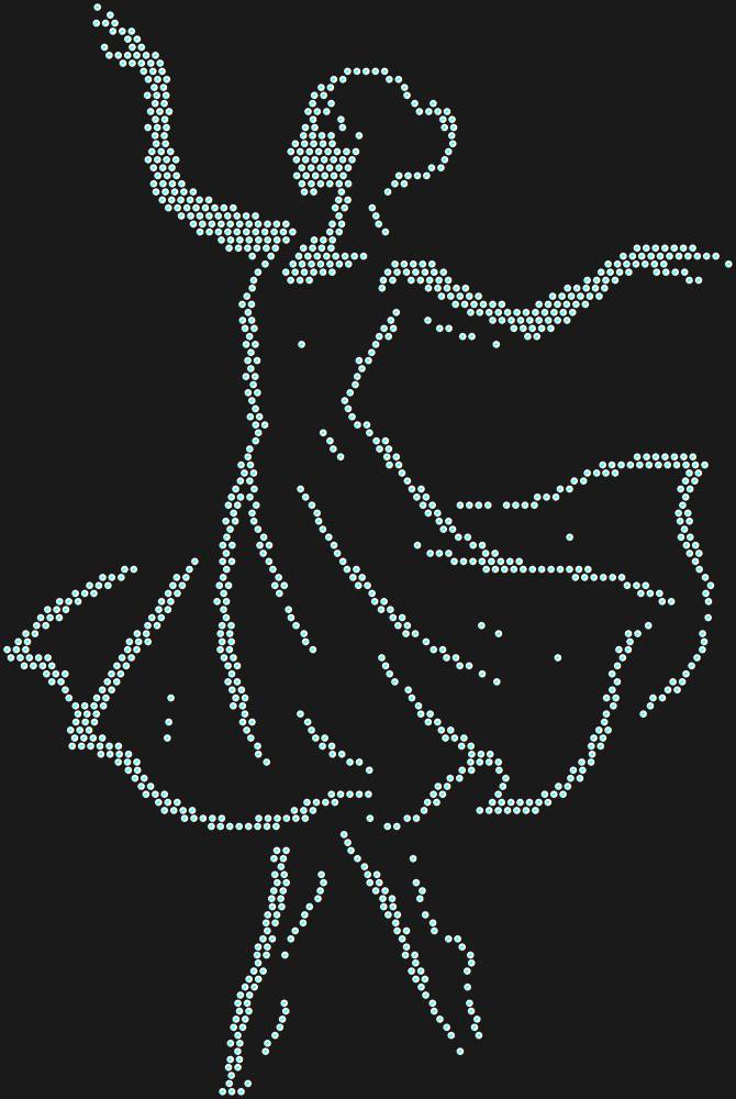 Трафарет Dancer — RHT_DANCER1_SS12_CRYSTAL_AB_DMC