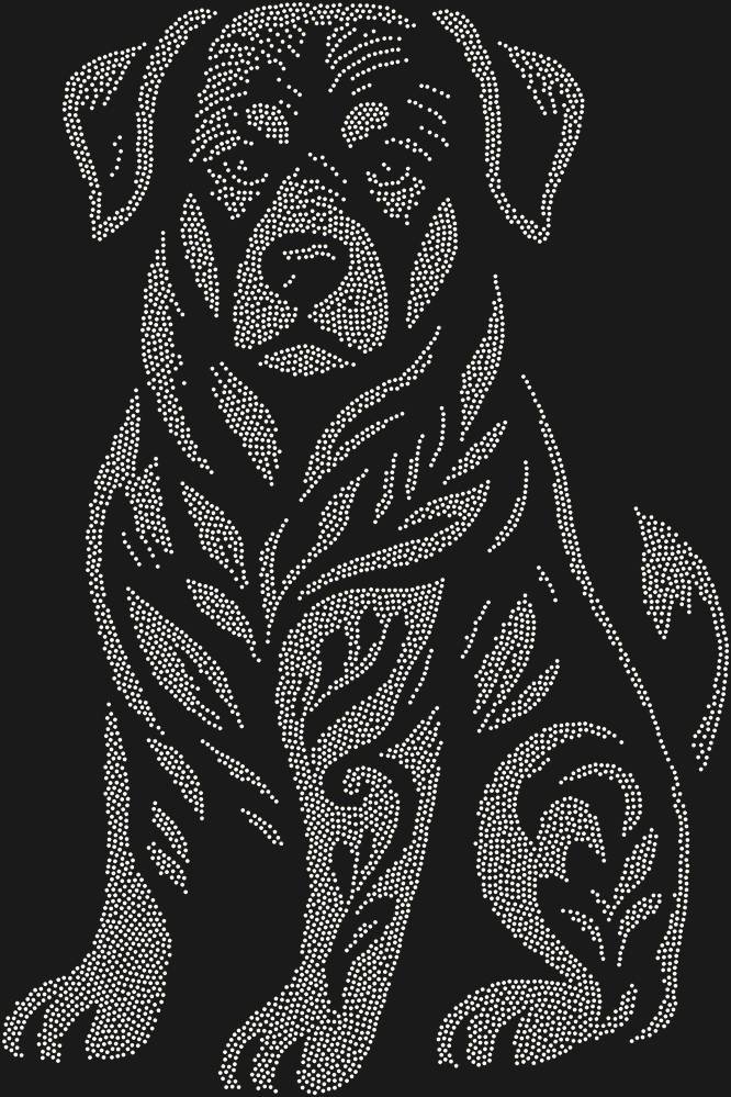 Трафарет Rottweiler — RHT_ROTTWEILER1_SS6_CRYSTAL_AB